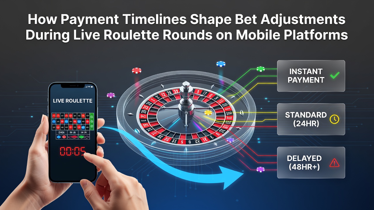 Mobile live roulette interface showing bet placement options and payment status indicators during active rounds