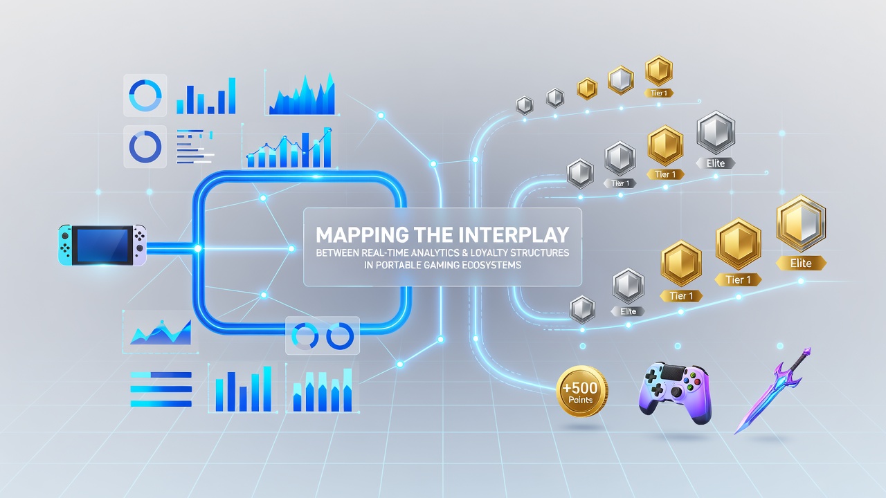 Mobile gaming interface displaying real-time player metrics and loyalty reward tiers on a smartphone screen