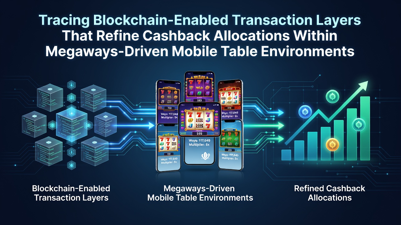 Blockchain layers tracing cashback flows across Megaways mobile table interfaces